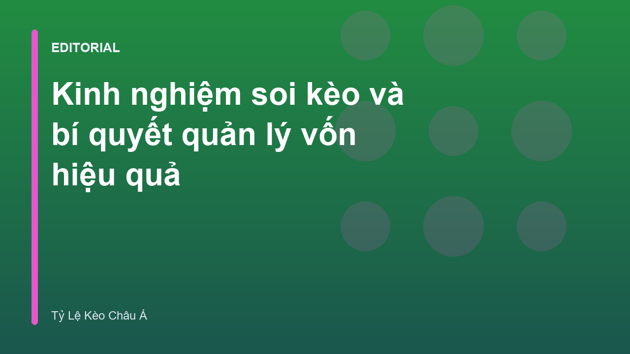 Biểu đồ quản lý vốn trong cá cược bóng đá